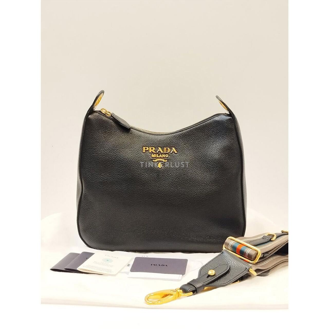 tas sling-bag Prada 1BC166 Large Hobo Sacca Vitello Phenix
